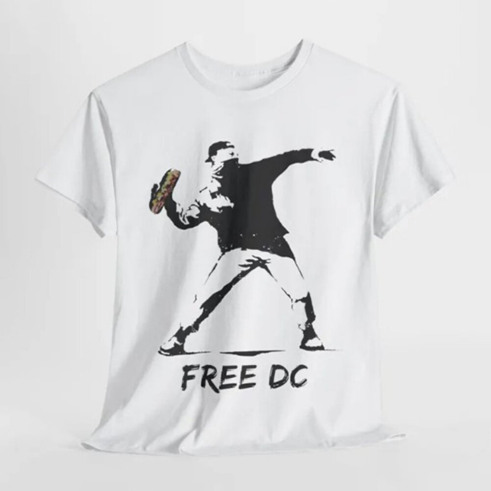 DC Sandwich Thrower Banksy Inspired T-Shirt